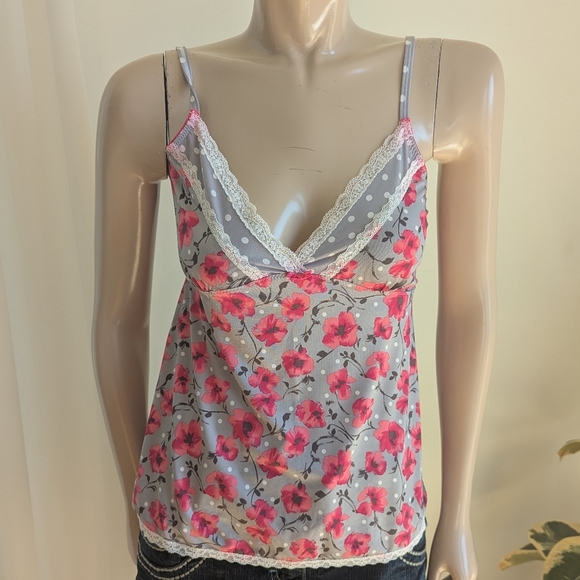 Marilyn Monroe Pink and Red Bustier Camisole Top - Picture 1 of 5